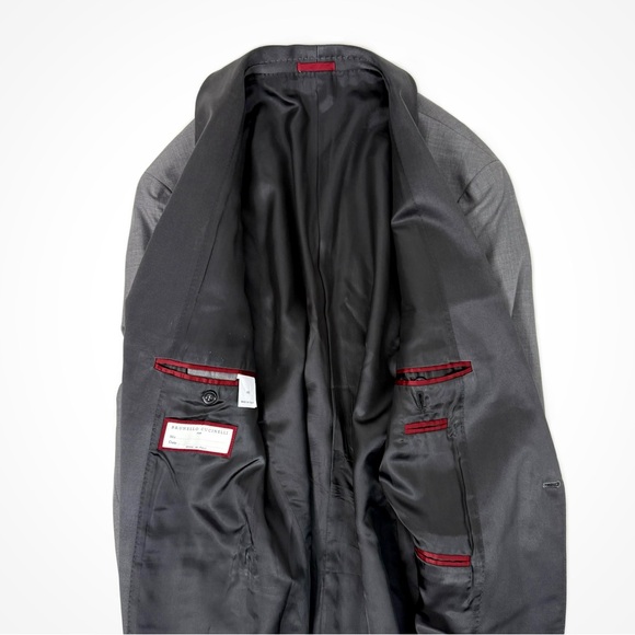 Brunello Cucinelli Silk & Wool Shawl Collar Formal Jacket | 38 - Picture 4 of 15